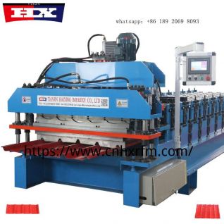 Machine profileuse de tôle émaillée et nervurée 