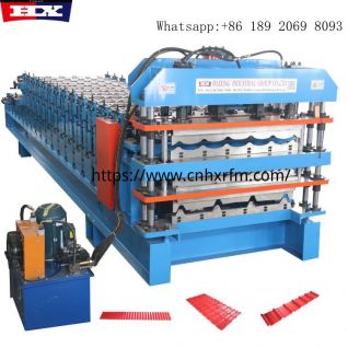 Machine profileuse de tôle ondulée et nervurée et émaillée